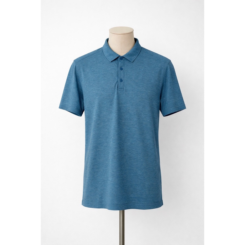 Lululemon Polo Shirt Men's Blue Short Sleeve Performance Golf Casual Medium?